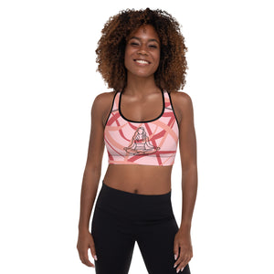 Meditate Pink Padded Sports Bra – Epic Arc Wear