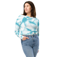 Load image into Gallery viewer, &quot;Cloud Meditate&quot; Recycled long-sleeve crop top