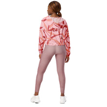 Load image into Gallery viewer, &quot;Meditate&quot; Pink Women’s cropped windbreaker