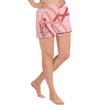 Load image into Gallery viewer, &quot;Meditate&quot; Pink Women’s Recycled Athletic Shorts
