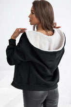 Load image into Gallery viewer, Zip Up Long Sleeve Hooded Jacket