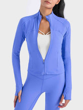 Load image into Gallery viewer, Zip-Up Long Sleeve Sports Jacket