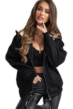 Load image into Gallery viewer, Zip Up Long Sleeve Hooded Jacket