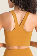 Load image into Gallery viewer, Gathered Detail Halter Neck Sports Bra