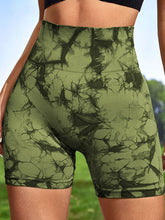 Load image into Gallery viewer, Tie-Dye High Waist Wide Waistband Active Shorts
