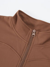 Load image into Gallery viewer, Mock Neck Zip Up Active Outerwear