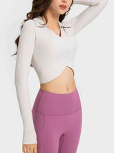 Load image into Gallery viewer, Johnny Collar Long Sleeve Sports Top